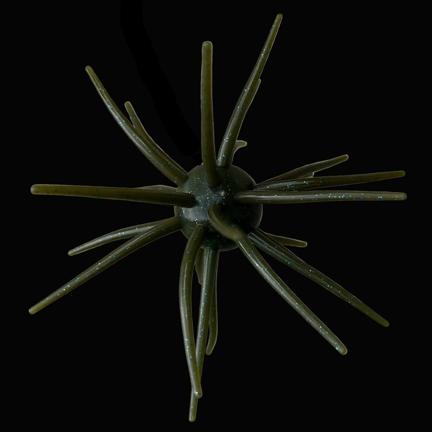 32mm TPE Giant Urchin - Matte Green / Blue Flake